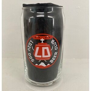 Lazy Dog Beer Club Release No 28 Holiday Cheers Can Glass Clear Collectible Fan